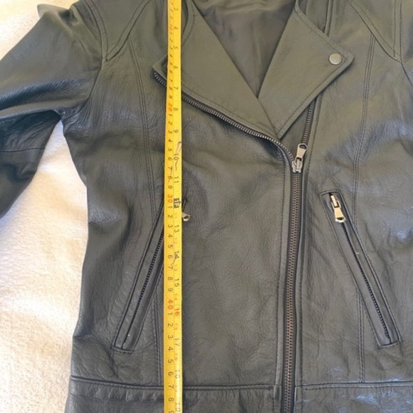 Real leather moto jacket - Picture 9 of 9